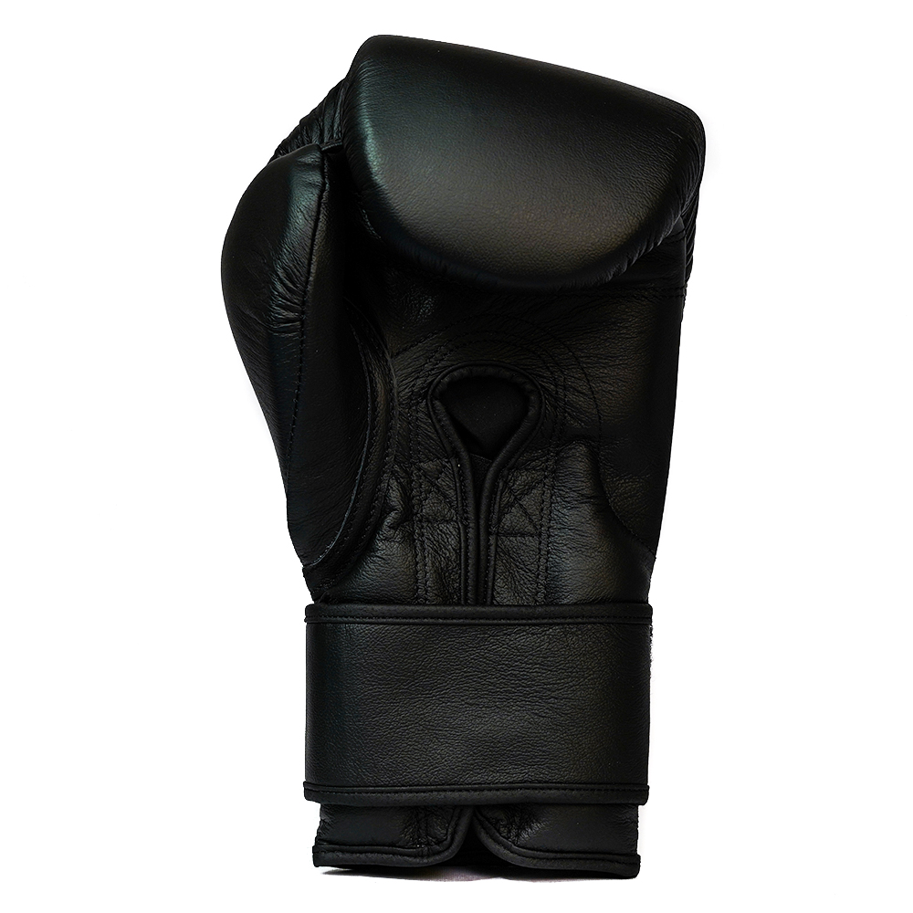 GBS One - Boxing gloves with strap - Black - Boxia Made in Italy